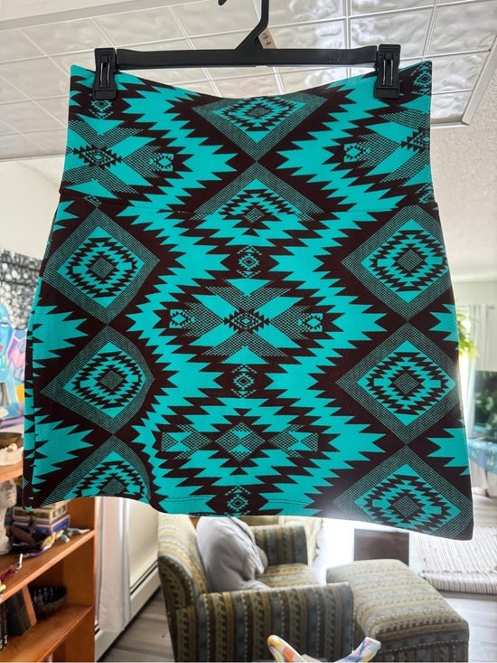 Wrangler Dresses & Skirts - Wrangler Rock 47 Southwestern Aztec Print Mini Skirt Turquoise Large